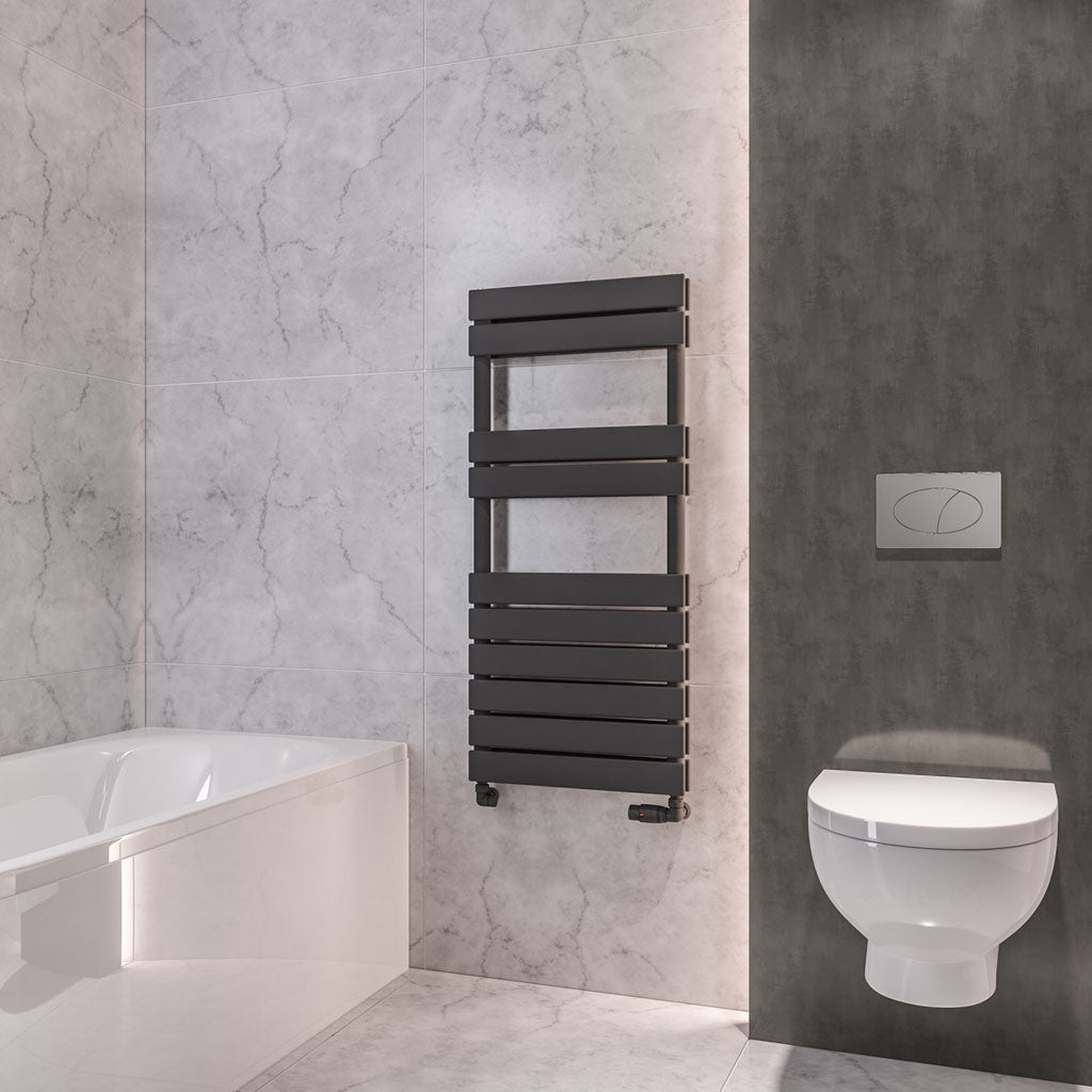 Eastbrook Addington Electric Matt Anthracite Type 20 Designer Towel Rail 1110mm x 500mm 91.0121-ELE