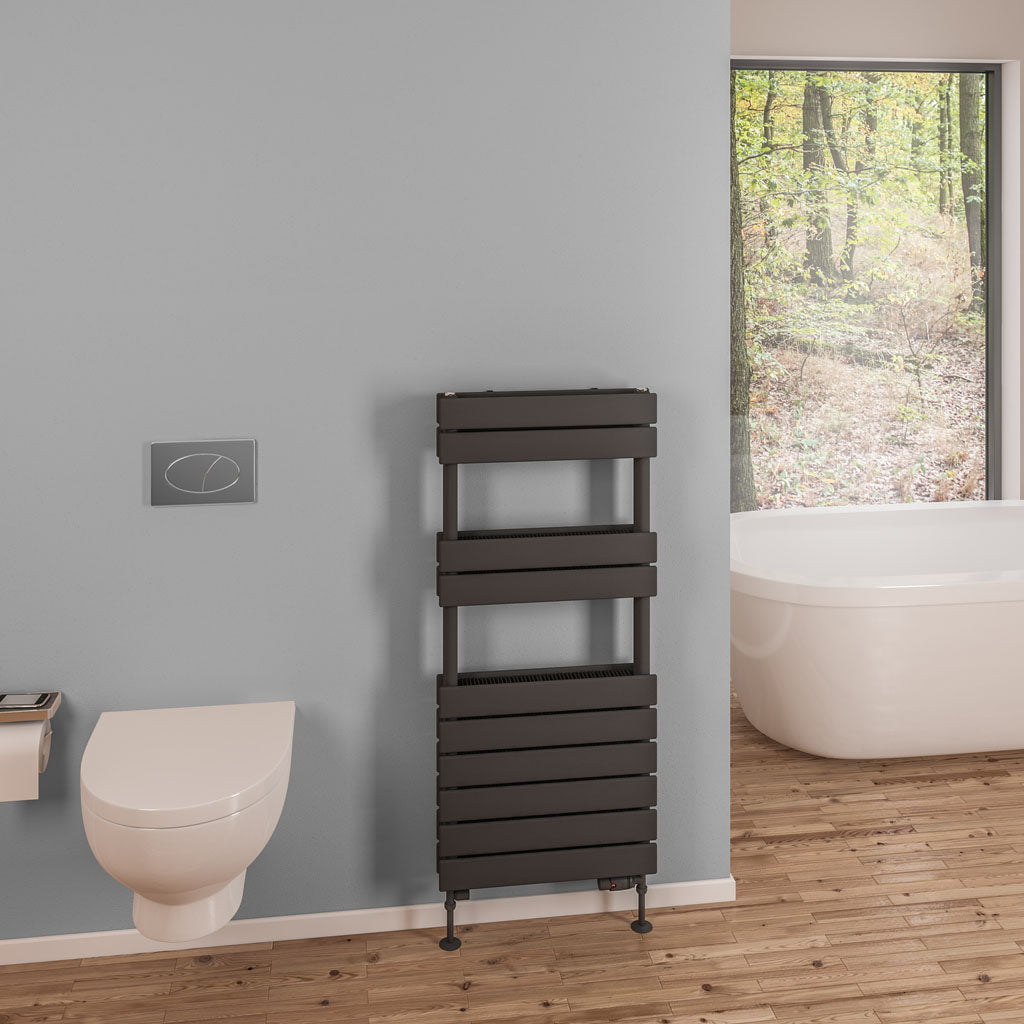 Eastbrook Addington Electric Matt Anthracite Type 21 Designer Towel Rail 1110mm x 500mm 91.0125-ELE