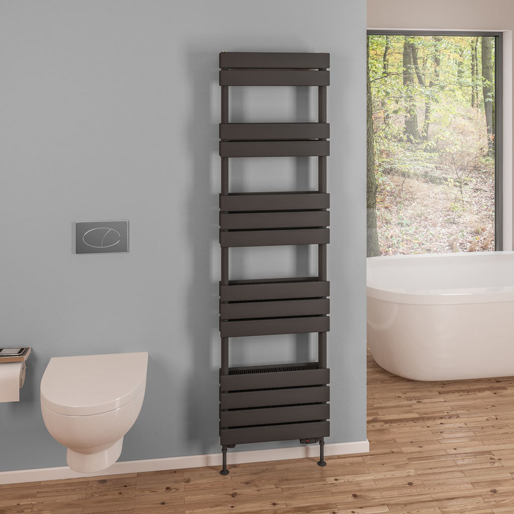 Eastbrook Addington Electric Matt Anthracite Type 21 Designer Towel Rail 1750mm x 500mm 91.0126-ELE