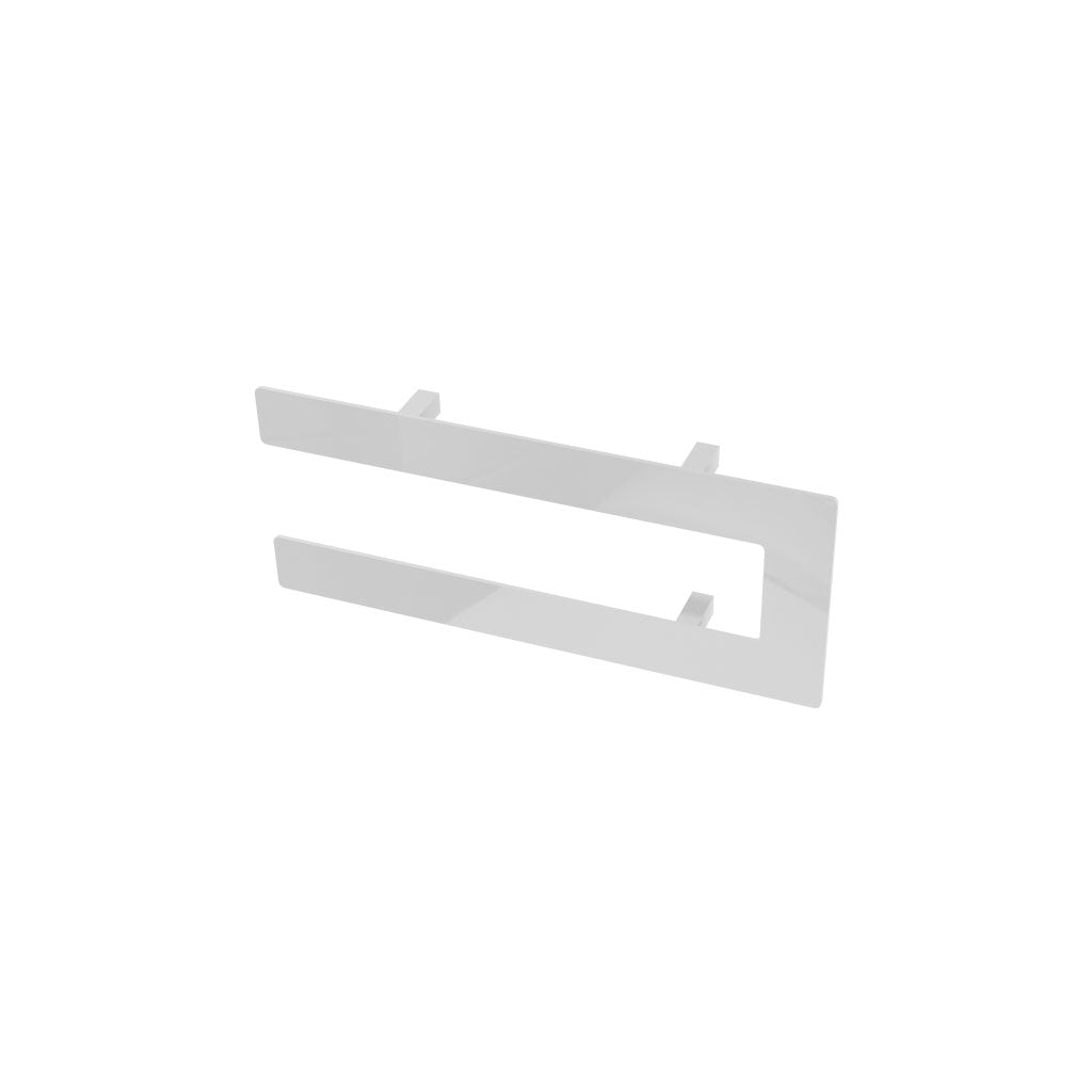Eastbrook Addington Gloss White Double Flat Towel Hanger 366mm 91.0100