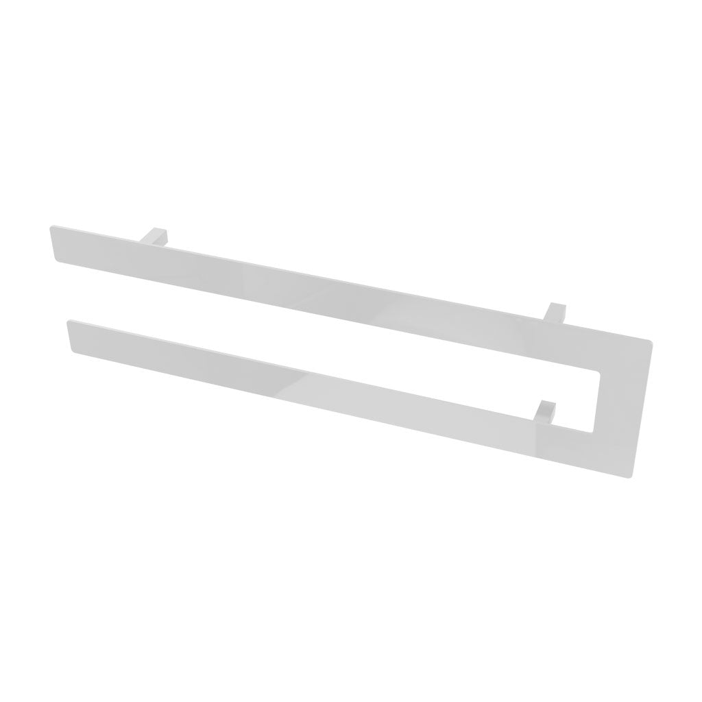 Eastbrook Addington Gloss White Double Flat Towel Hanger 588mm 91.0103
