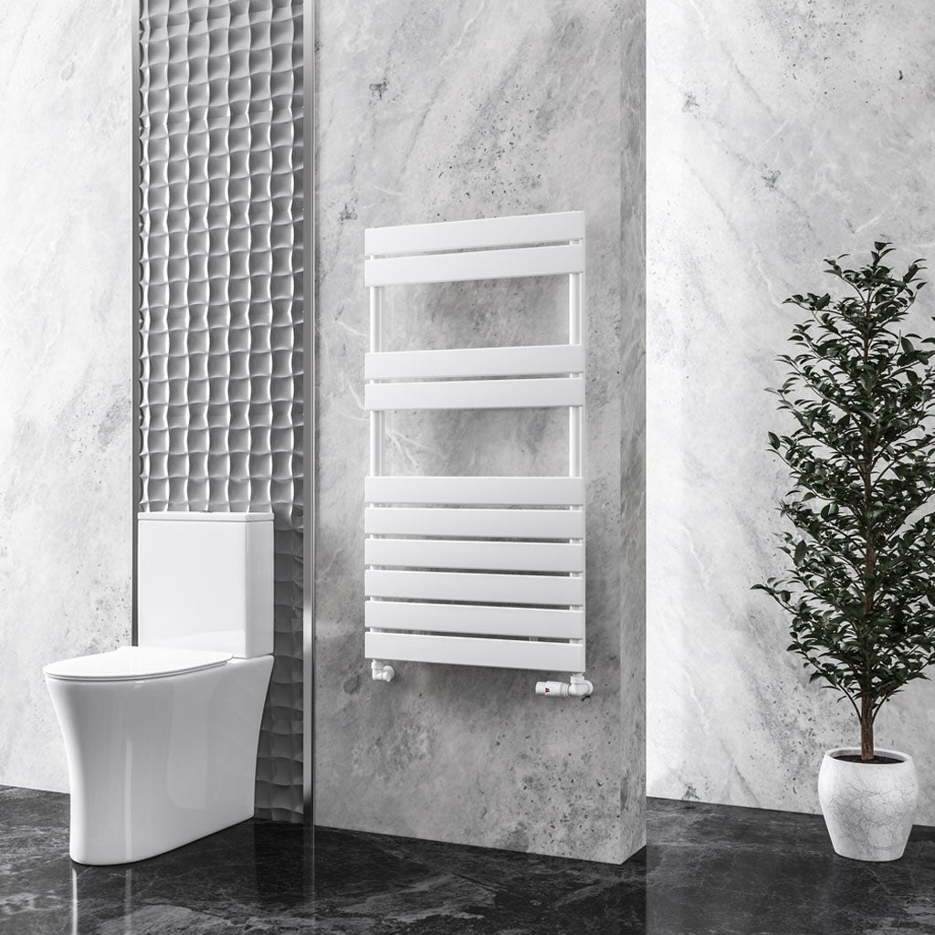 Eastbrook Addington Gloss White Type 10 Designer Towel Rail 1110mm x 600mm 91.0068