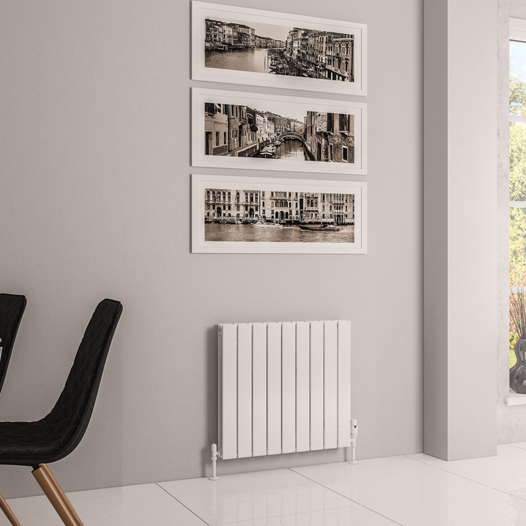 Eastbrook Addington Gloss White Type 20 Vertical or Horizontal Designer Radiator 600mm x 662mm 91.0140