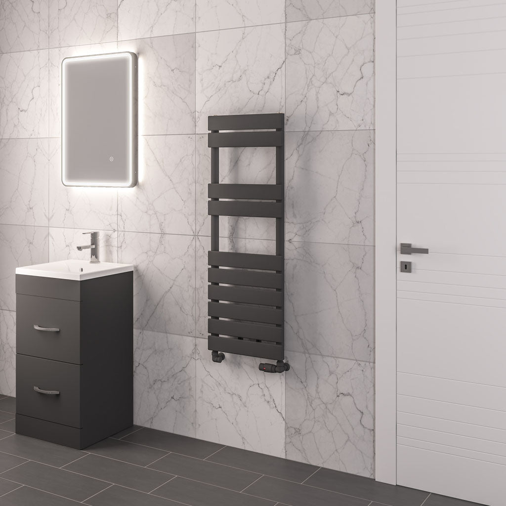 Eastbrook Addington Matt Anthracite Type 10 Designer Towel Rail 1110mm x 400mm 91.0071