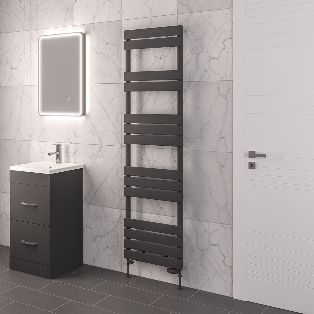 Eastbrook Addington Matt Anthracite Type 10 Designer Towel Rail 1750mm x 500mm 91.0075