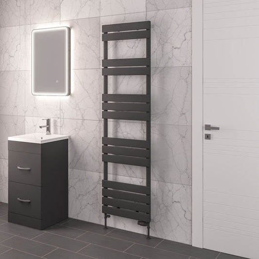 Eastbrook Addington Matt Anthracite Type 10 Designer Towel Rail 1750mm x 500mm 91.0075
