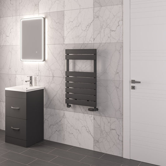 Eastbrook Addington Matt Anthracite Type 10 Designer Towel Rail 790mm x 500mm 91.0073
