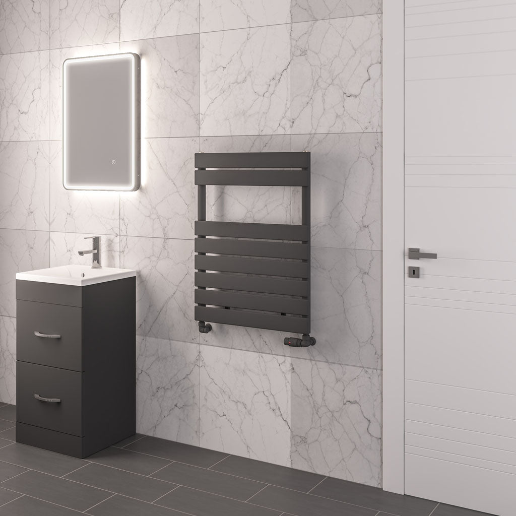Eastbrook Addington Matt Anthracite Type 10 Designer Towel Rail 790mm x 600mm 91.0076