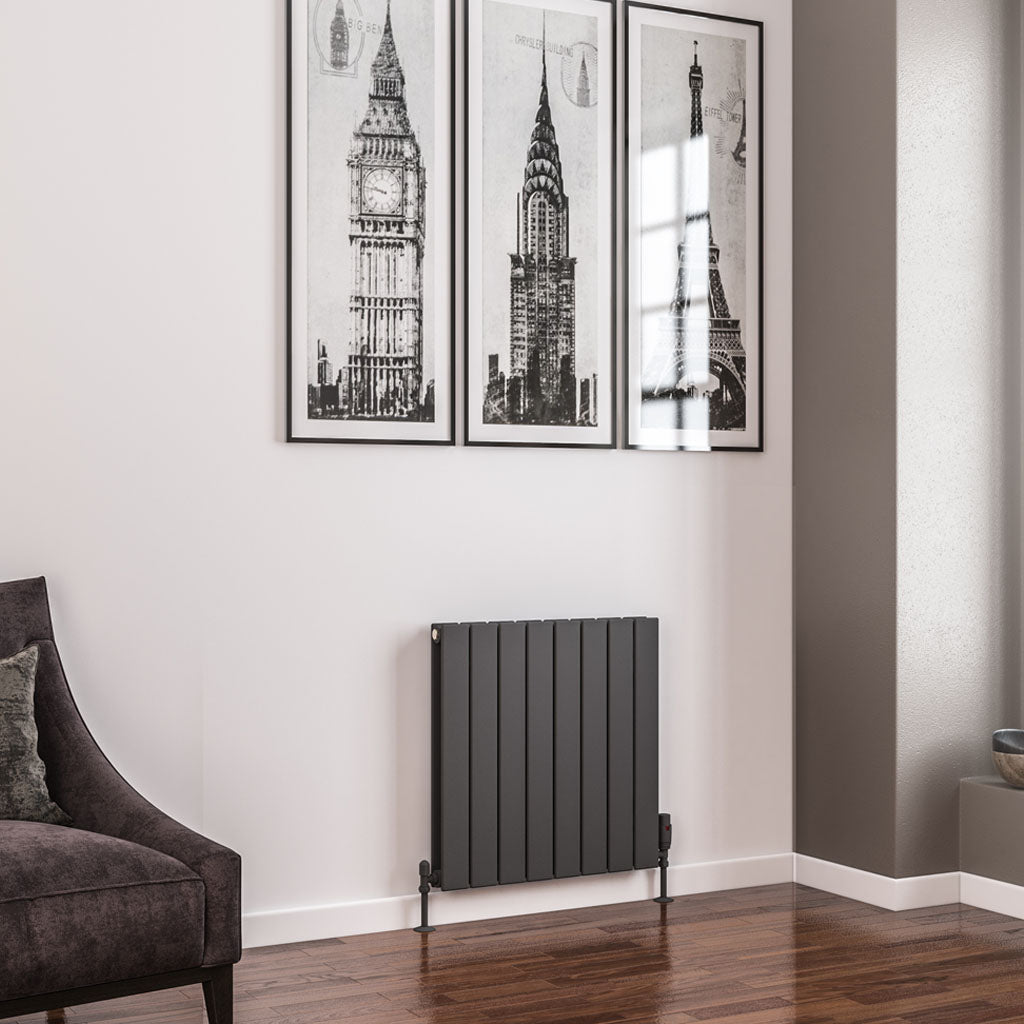 Eastbrook Addington Matt Anthracite Type 20 Vertical or Horizontal Designer Radiator 600mm x 588mm 91.0157