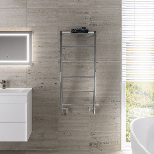 Eastbrook Biava Corinium Electric Chrome Designer Towel Rail 1200mm x 500mm 41.0222-ELE