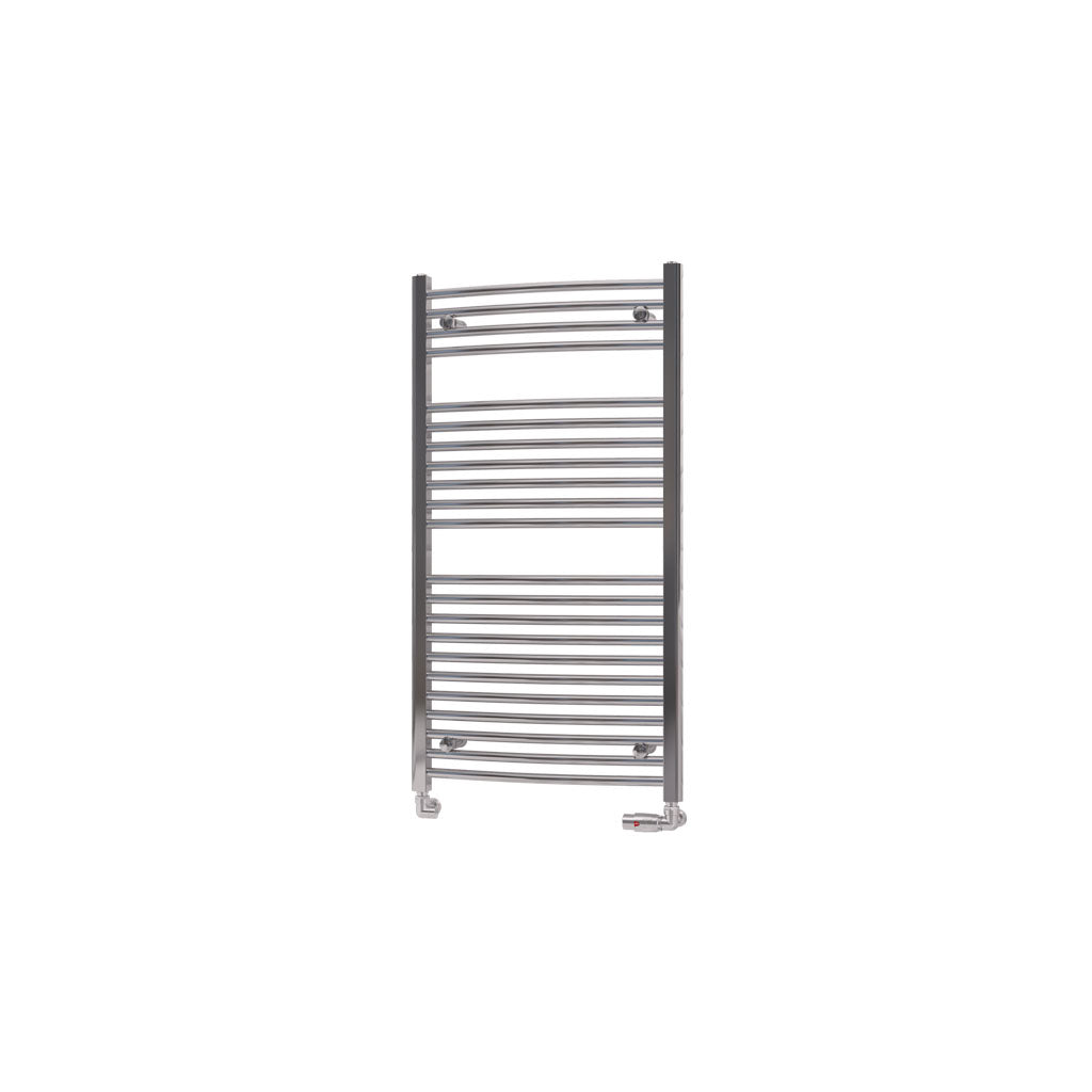 Eastbrook Biava Electric Curved Chrome Towel Rail 1118mm x 600mm Cut Out Image 41.0293-ELE