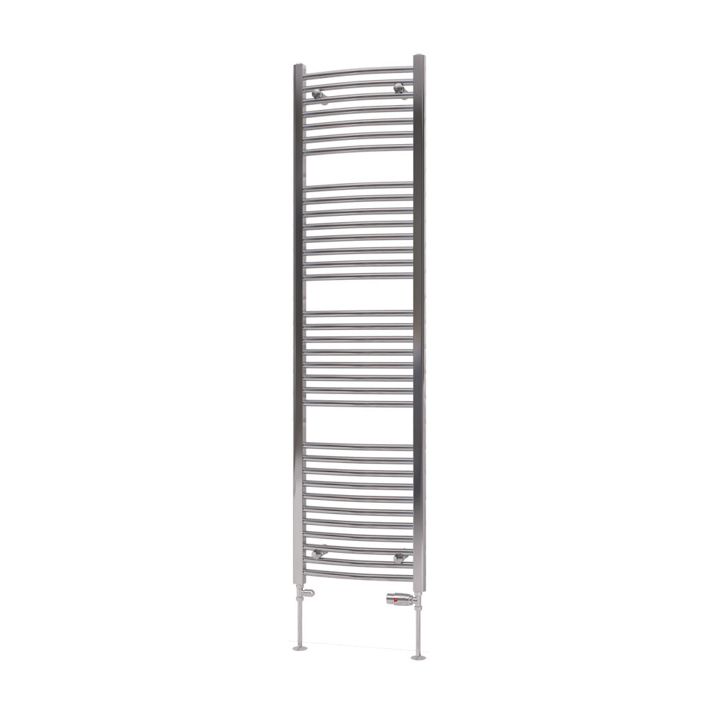 Eastbrook Biava Electric Curved Chrome Towel Rail 1720mm x 450mm Cut Out Image 41.0295-ELE
