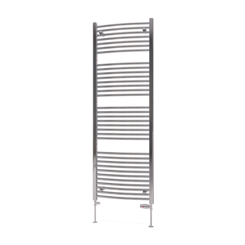 Eastbrook Biava Electric Curved Chrome Towel Rail 1720mm x 600mm Cut Out Image 41.0296-ELE