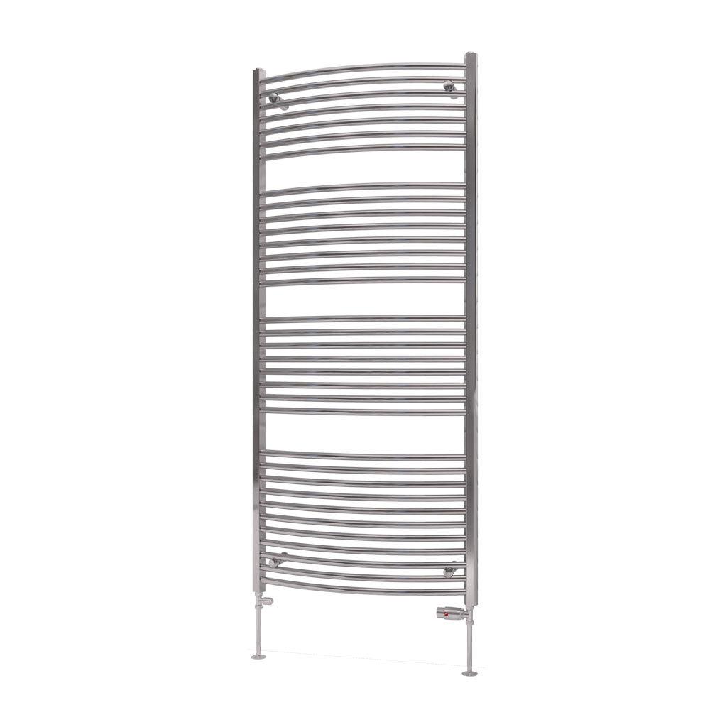 Eastbrook Biava Electric Curved Chrome Towel Rail 1720mm x 750mm Cut Out Image 41.0297-ELE