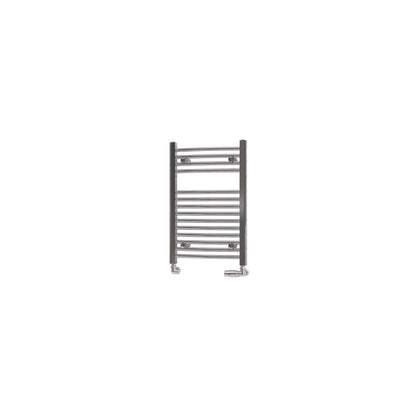 Eastbrook Biava Electric Curved Chrome Towel Rail 688mm x 450mm Cut Out Image 41.0289-ELE