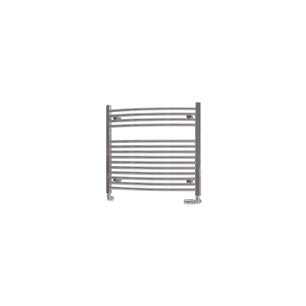 Eastbrook Biava Electric Curved Chrome Towel Rail 688mm x 750mm Cut Out Image 41.0291-ELE