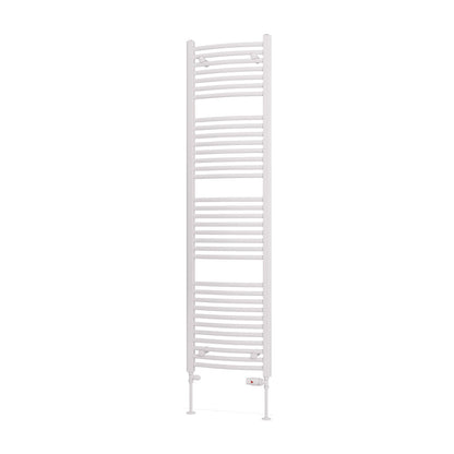 Eastbrook Biava Electric Curved Gloss White Towel Rail 1720mm x 450mm Cut Out Image 41.0305-ELE