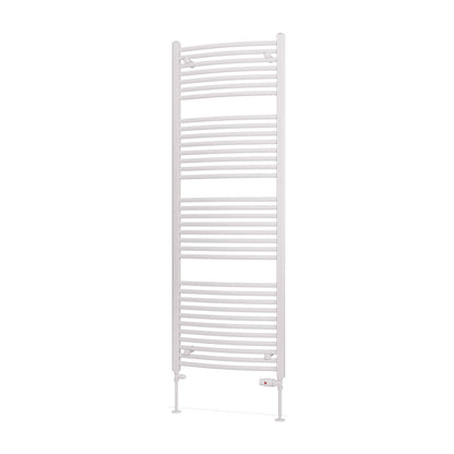 Eastbrook Biava Electric Curved Gloss White Towel Rail 1720mm x 600mm Cut Out Image 41.0306-ELE