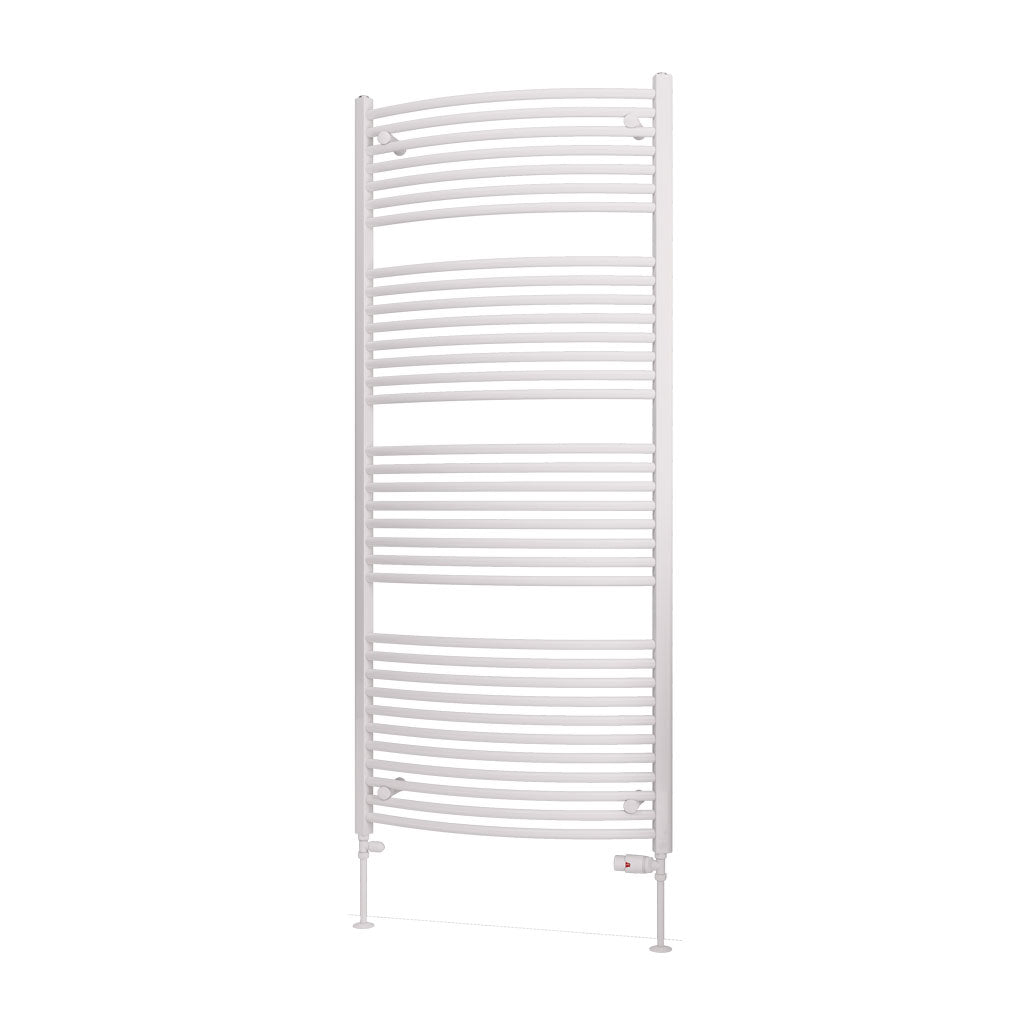 Eastbrook Biava Electric Curved Gloss White Towel Rail 1720mm x 750mm Cut Out Image 41.0307-ELE