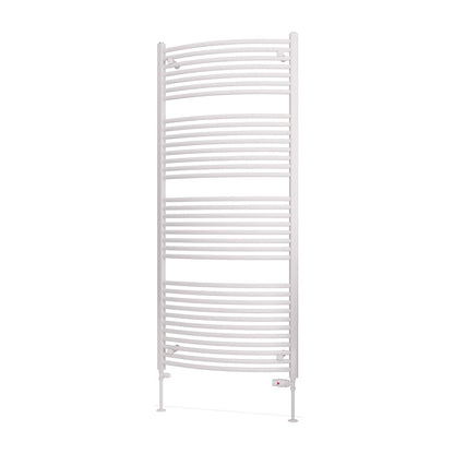 Eastbrook Biava Electric Curved Gloss White Towel Rail 1720mm x 750mm Cut Out Image 41.0307-ELE