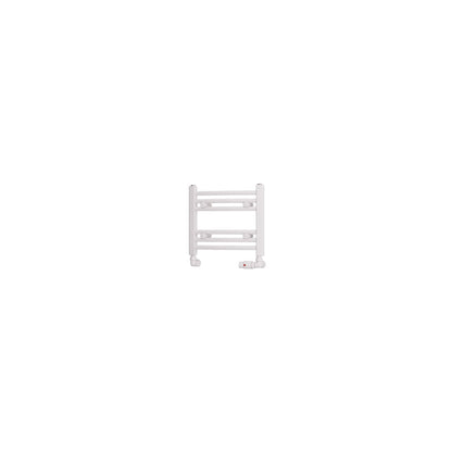 Eastbrook Biava Electric Curved Gloss White Towel Rail 360mm x 400mm Cut Out Image 41.0298-ELE