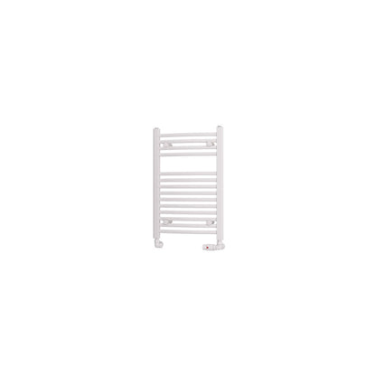 Eastbrook Biava Electric Curved Gloss White Towel Rail 688mm x 450mm Cut Out Image 41.0299-ELE