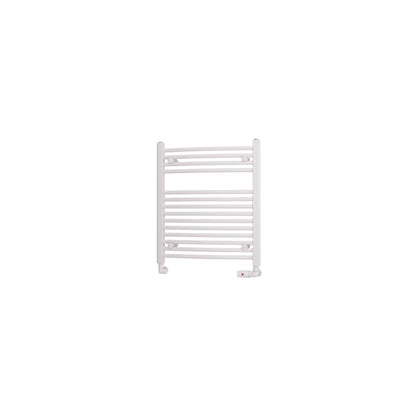 Eastbrook Biava Electric Curved Gloss White Towel Rail 688mm x 600mm Cut Out Image 41.0300-ELE