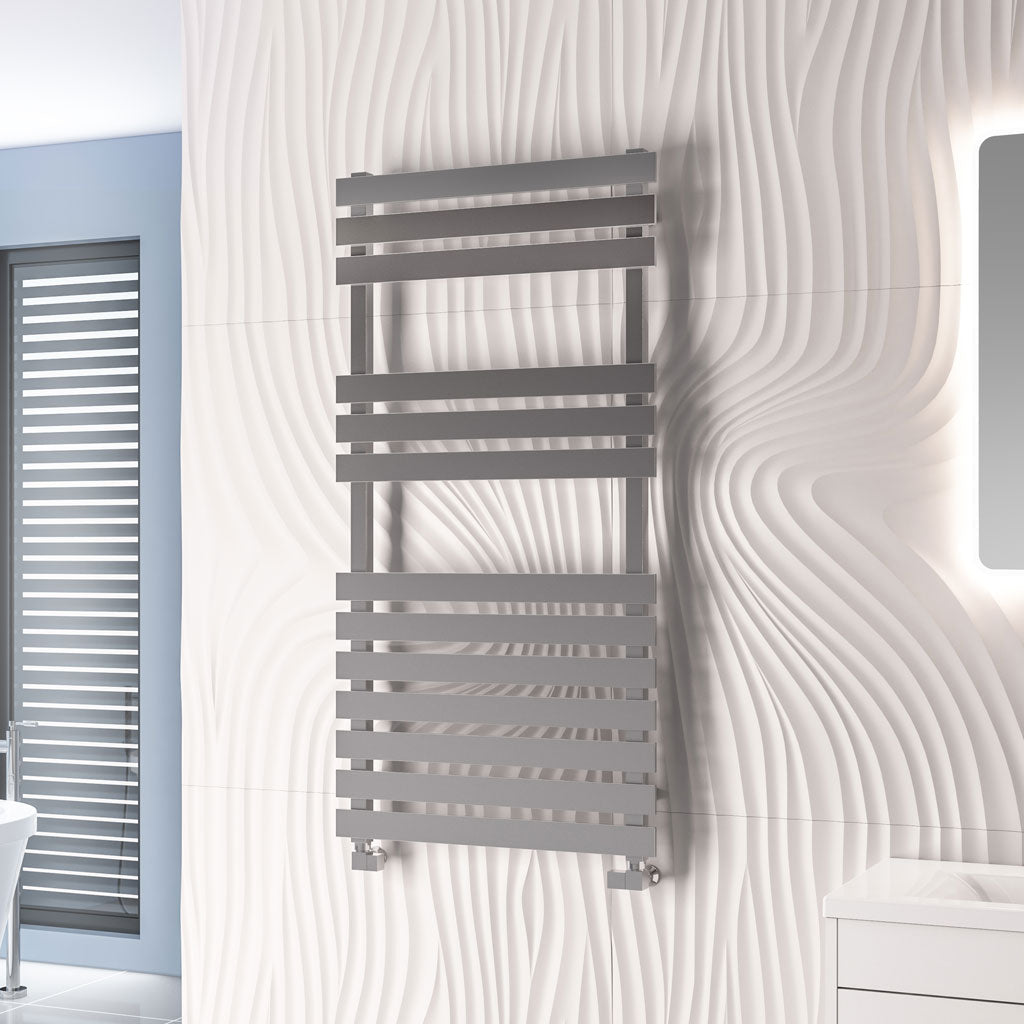 Eastbrook Biava Electric Flat Polished Stainless Steel Towel Rail 1190mm x 500mm 41.0252-ELE
