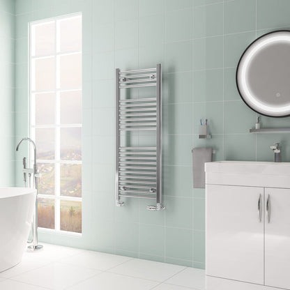 Eastbrook Biava Electric Hidden Vent Straight Chrome Towel Rail 1118mm x 450mm 61.0078-ELE