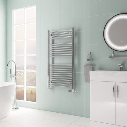 Eastbrook Biava Electric Hidden Vent Straight Chrome Towel Rail 1118mm x 600mm 61.0079-ELE