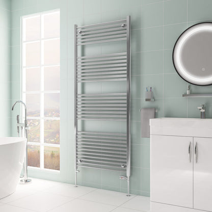 Eastbrook Biava Electric Hidden Vent Straight Chrome Towel Rail 1720mm x 750mm 61.0083-ELE