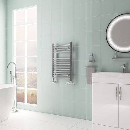 Eastbrook Biava Electric Hidden Vent Straight Chrome Towel Rail 688mm x 450mm 61.0075-ELE
