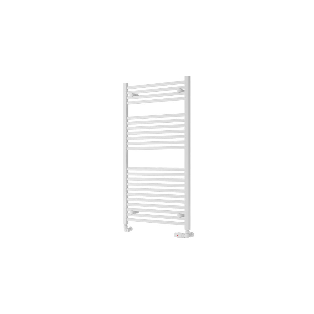 Eastbrook Biava Electric Hidden Vent Straight Gloss White Towel Rail 1118mm x 600mm Cut Out Image 61.0089-ELE