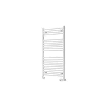 Eastbrook Biava Electric Hidden Vent Straight Gloss White Towel Rail 1118mm x 600mm Cut Out Image 61.0089-ELE