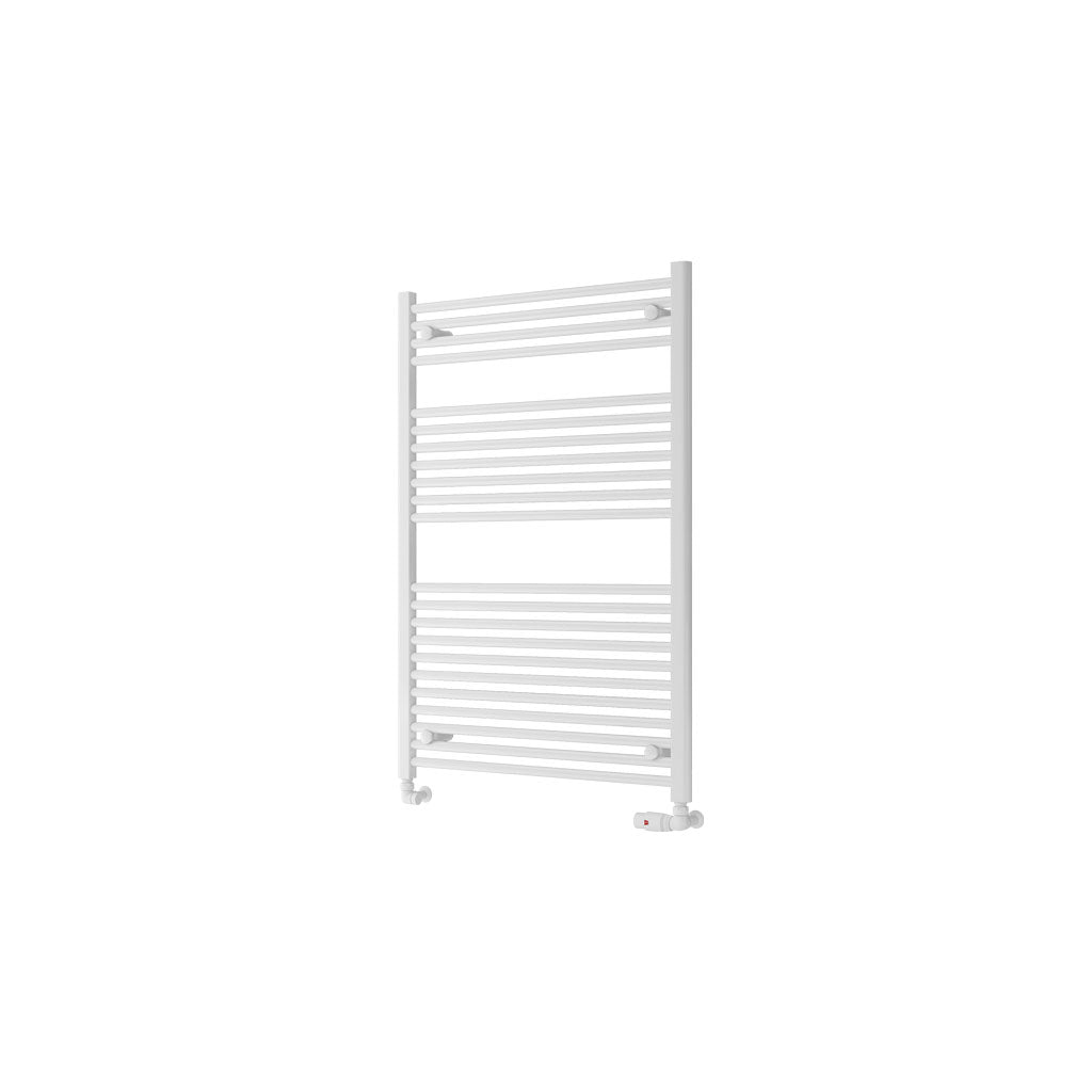 Eastbrook Biava Electric Hidden Vent Straight Gloss White Towel Rail 1118mm x 750mm Cut Out Image 61.0090-ELE