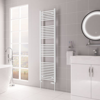 Eastbrook Biava Electric Hidden Vent Straight Gloss White Towel Rail 1720mm x 450mm 61.0091-ELE