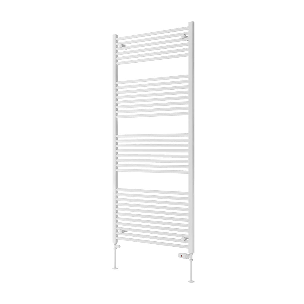 Eastbrook Biava Electric Hidden Vent Straight Gloss White Towel Rail 1720mm x 750mm Cut Out Image 61.0093-ELE
