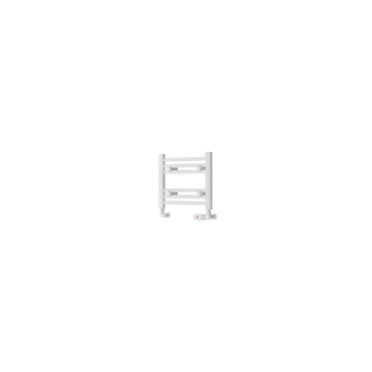 Eastbrook Biava Electric Hidden Vent Straight Gloss White Towel Rail 360mm x 400mm Cut Out Image 61.0084-ELE