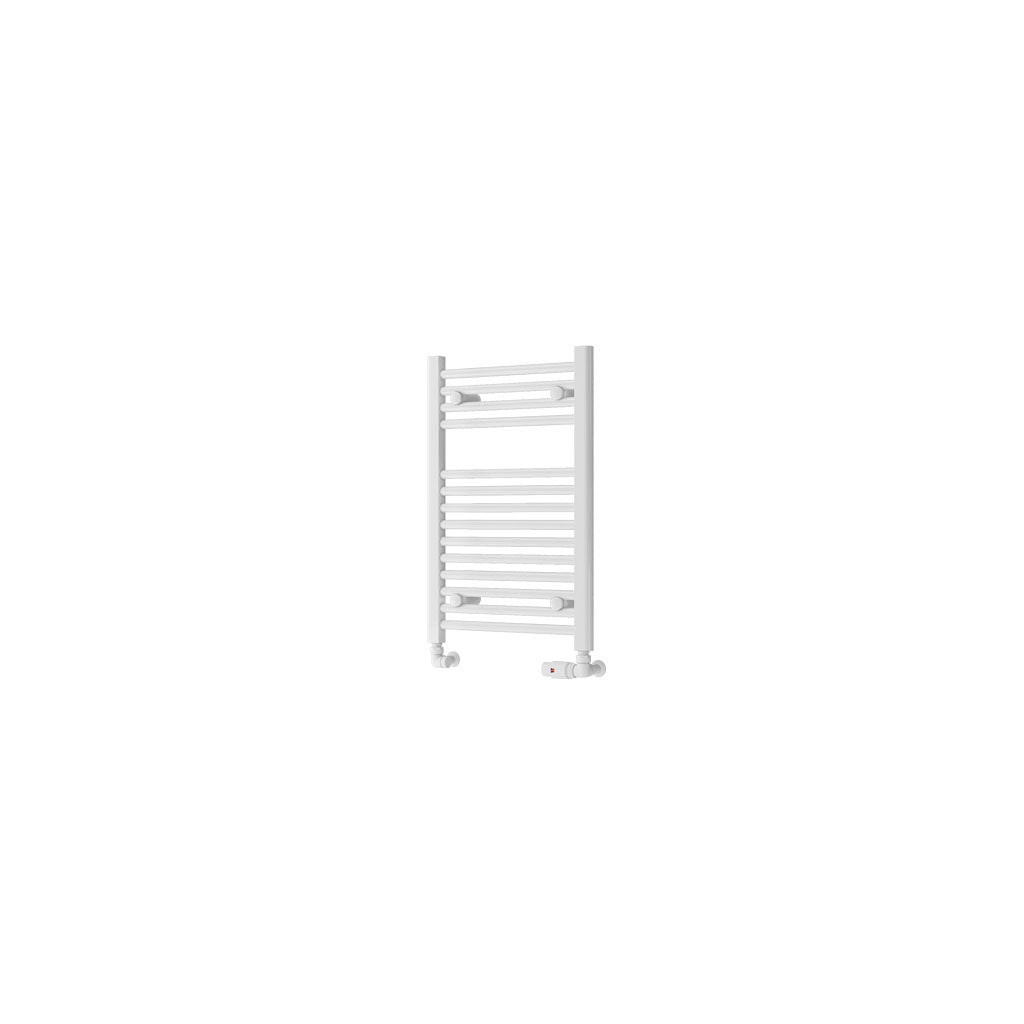 Eastbrook Biava Electric Hidden Vent Straight Gloss White Towel Rail 688mm x 450mm Cut Out Image 61.0085-ELE
