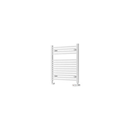 Eastbrook Biava Electric Hidden Vent Straight Gloss White Towel Rail 688mm x 600mm Cut Out Image 61.0086-ELE