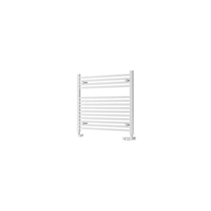 Eastbrook Biava Electric Hidden Vent Straight Gloss White Towel Rail 688mm x 750mm Cut Out Image 61.0087-ELE
