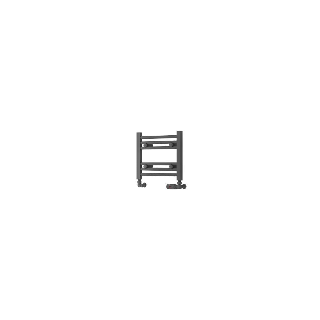 Eastbrook Biava Electric Hidden Vent Straight Matt Anthracite Towel Rail 360mm x 400mm Cut Out Image 61.0094-ELE