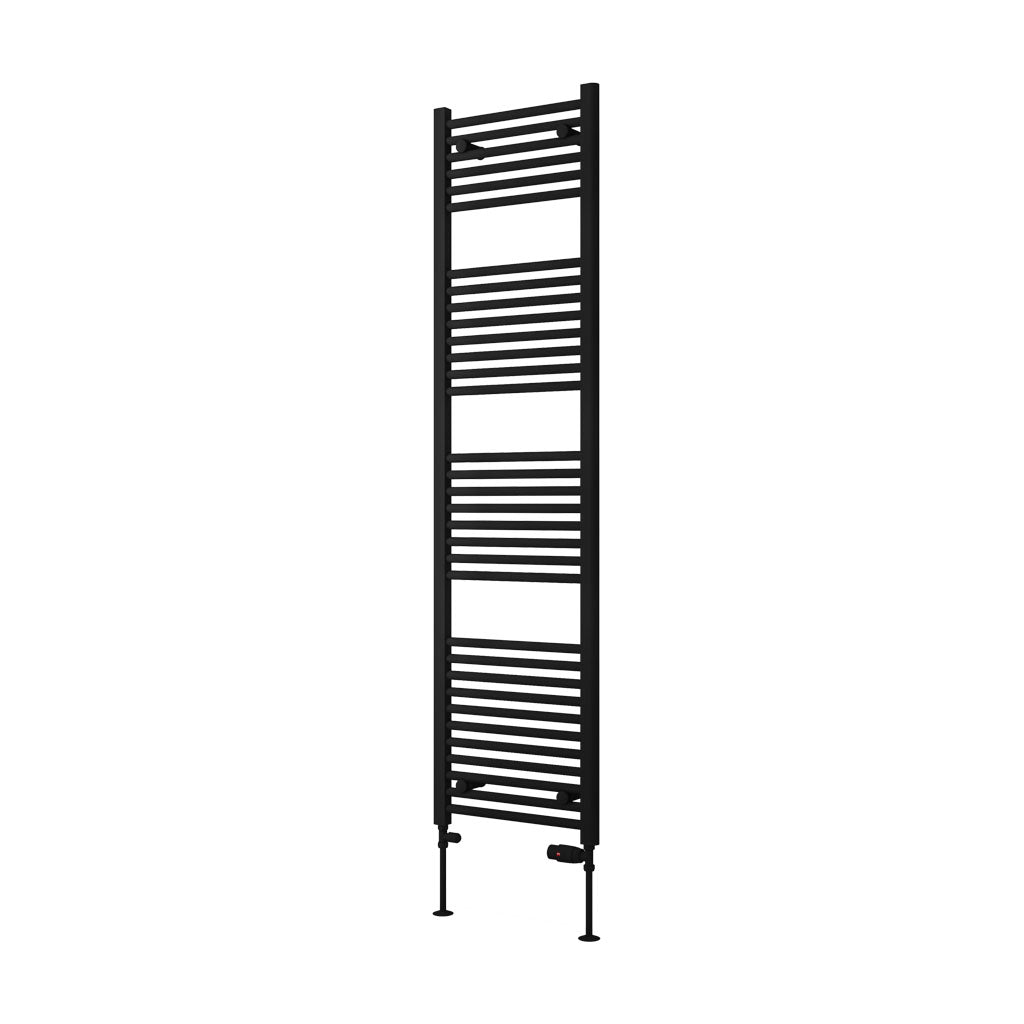 Eastbrook Biava Electric Hidden Vent Straight Matt Black Towel Rail 1720mm x 450mm Cut Out Image 61.0111-ELE