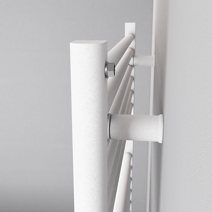 Eastbrook Biava Electric Hidden Vent Straight Matt White Towel Rail 1118mm x 600mm Close Up Image 61.0119-ELE