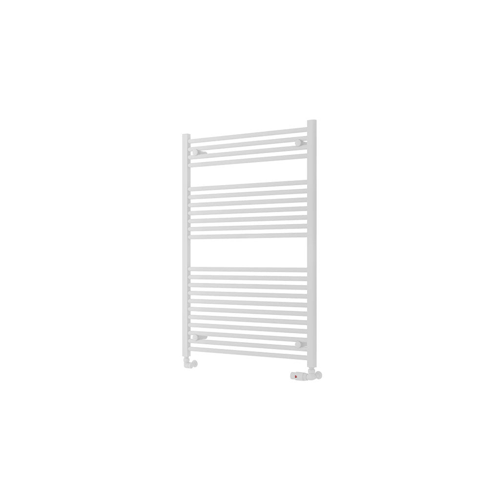 Eastbrook Biava Electric Hidden Vent Straight Matt White Towel Rail 1118mm x 750mm Cut Out Image 61.0120-ELE
