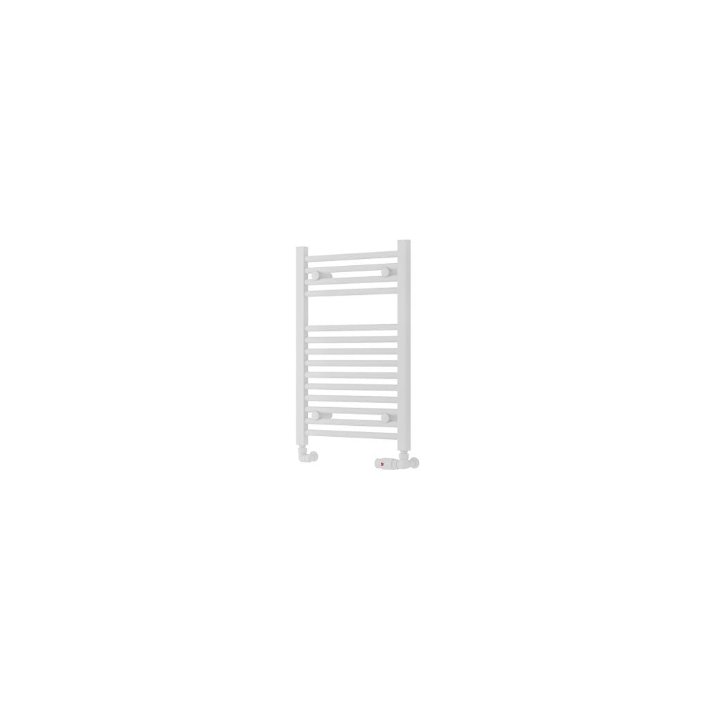Eastbrook Biava Electric Hidden Vent Straight Matt White Towel Rail 688mm x 450mm Cut Out Image 61.0115-ELE