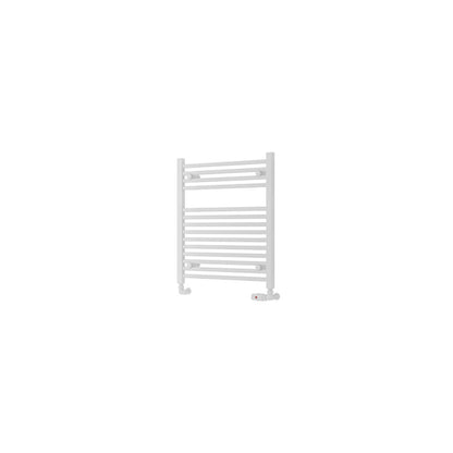 Eastbrook Biava Electric Hidden Vent Straight Matt White Towel Rail 688mm x 600mm Cut Out Image 61.0116-ELE
