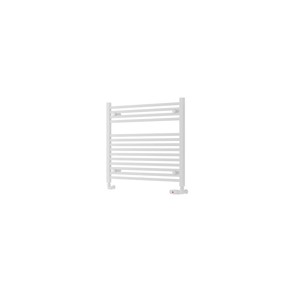 Eastbrook Biava Electric Hidden Vent Straight Matt White Towel Rail 688mm x 750mm Cut Out Image 61.0117-ELE