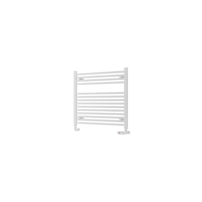 Eastbrook Biava Electric Hidden Vent Straight Matt White Towel Rail 688mm x 750mm Cut Out Image 61.0117-ELE