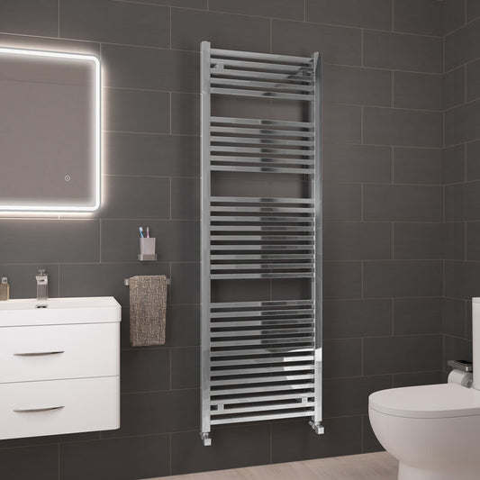 Eastbrook Biava Electric Square Chrome Towel Rail 1800mm x 600mm 41.0117-ELE